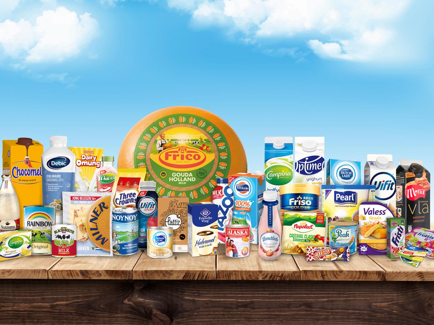 Диапазон продуктов FrieslandCampina